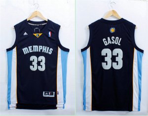 Maillot De Basket Memphis Grizzlies Marc Gasol 33 Tissus Sportif Fans Edition Bleu